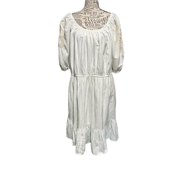 Knox Rose Dresses & Skirts - NEW Knox Rose Midi Dress Womens size XL White Floral Embroidered Boho v…